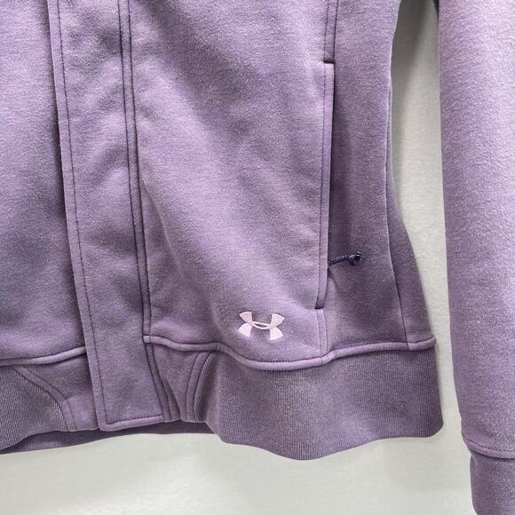 Under Armour Storm ColdGear Infrared Shield Hooded Jacket Womens Small Purple - Picture 3 of 14